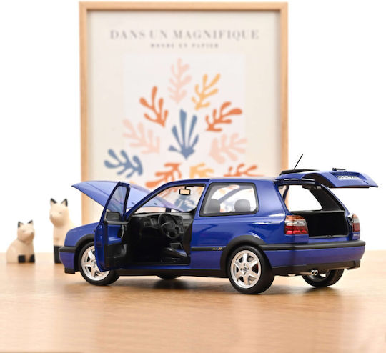 Model Mașină Volkswagen Golf Gti 1994 Jazz Albastru Scara 1:18 Norev