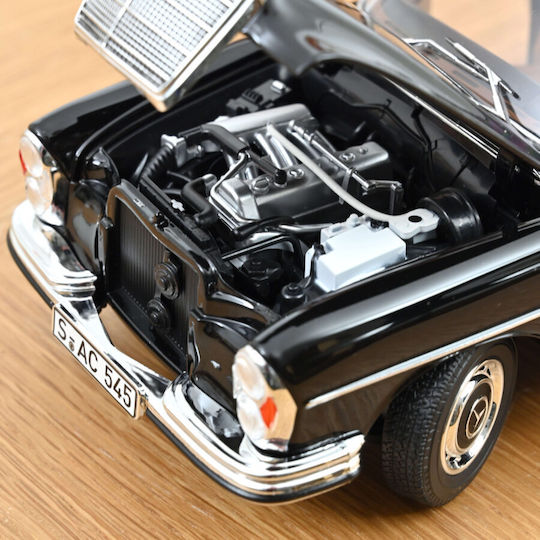 Model Mașină Mercedes Benz 280 Se 1968 Negru Scara 1:18 Norev