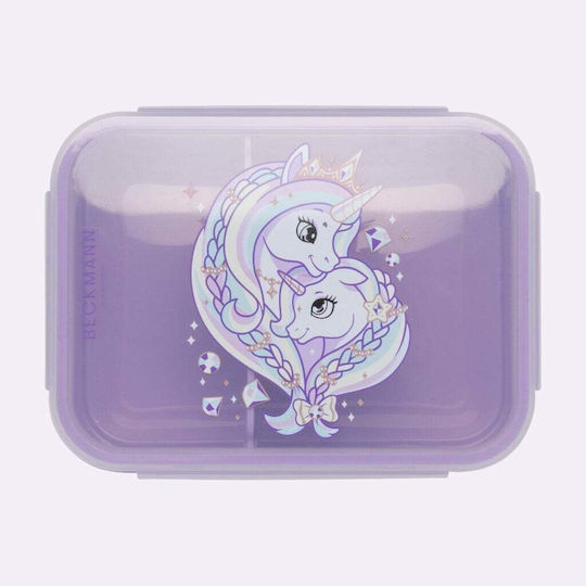 Beckmann Recipient Izotermic Din Plastic Pentru Copii Tematică Unicorni 1.7 Litri Violet