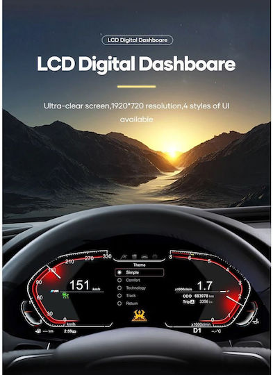 Digital Iq Ddd 977_dc 12.3in Panou De Instrumente Digital Bmw X6 E71 Mod 2007-2013 Ccc-cic