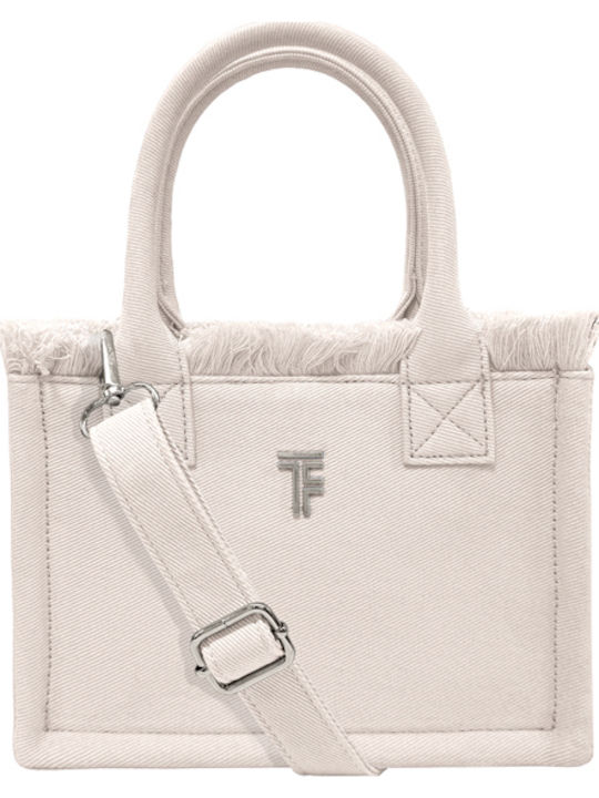 Feel & Touch Caribbean Fabric Beach Bag Beige