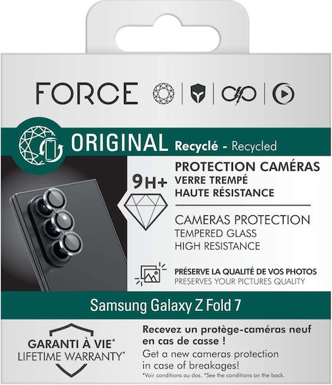 Force Glass Pack 3 Camera Lens Protectors Galaxy Z Fold 7 Tempered Glass Transparent