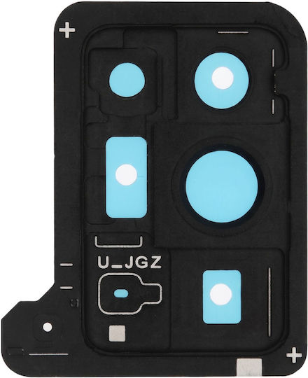Clappio Rear Camera Glass Lens Samsung Galaxy Note 20 Ultra Frame Black