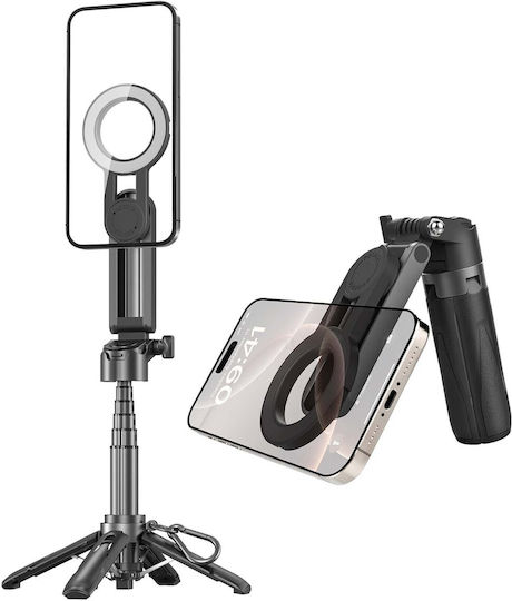Linq Selfie Stick Magsafe Ultra-compact Quadripod Remote Control Black