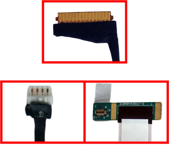 Screen Flex Cable for Laptop Lenovo Thinkpad L13 Gen 3 21b3 21b4 21b9 21ba Gen 4 21fg 21fh 21fn 21fq