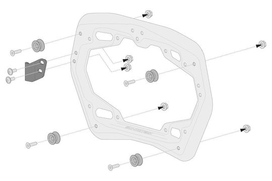 Sw-motech Trax Adv Yamaha Tenere 700 Schwarz Seitenkofferhalter Satz
