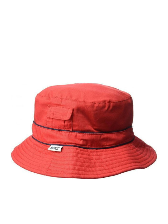 Banz Palarie Copii Bucket Tesatura Cu Protectie Solara Roșie