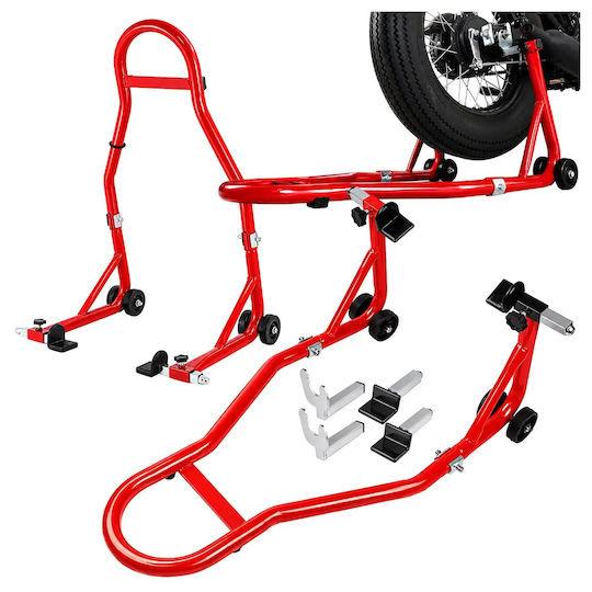 Suport universal față spate pentru motocicletă Zola suportă 450 kg reglabil 355 mm ridicare oțel