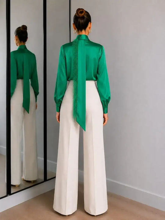 Set Bej Dama cu Pantaloni în Croială Regular