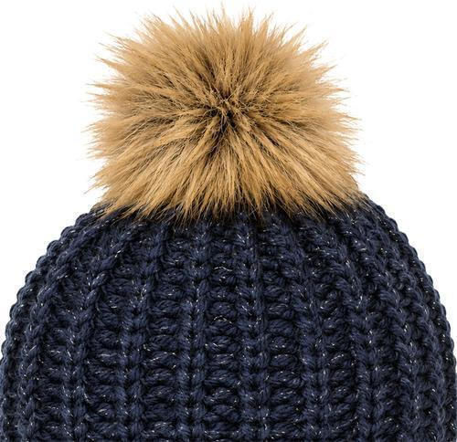 Enisa Lux Beanie Women's Knitted Beanie in Brown Colour