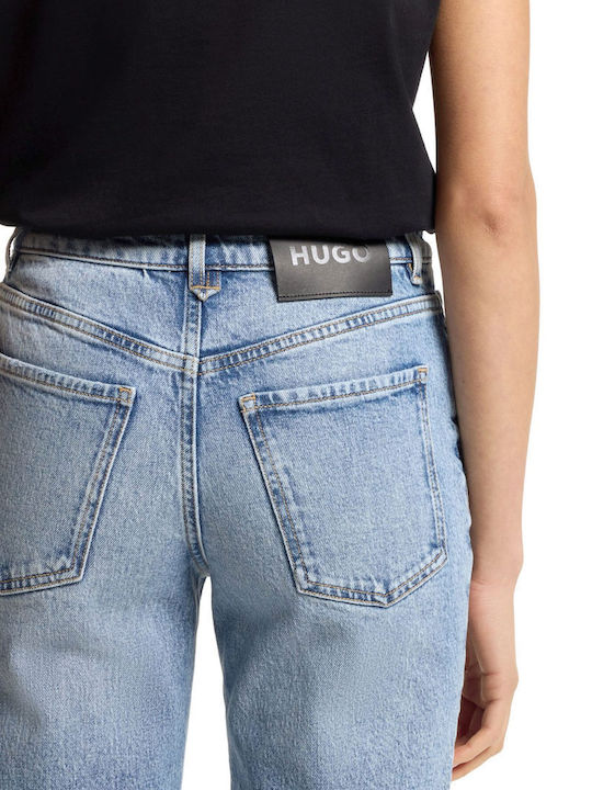 High Rise Women's Jean Pants Straight Line