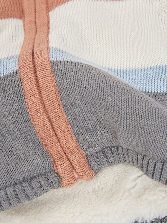 Kinder-Sweatshirt Strickjacke mit Kapuze Braune