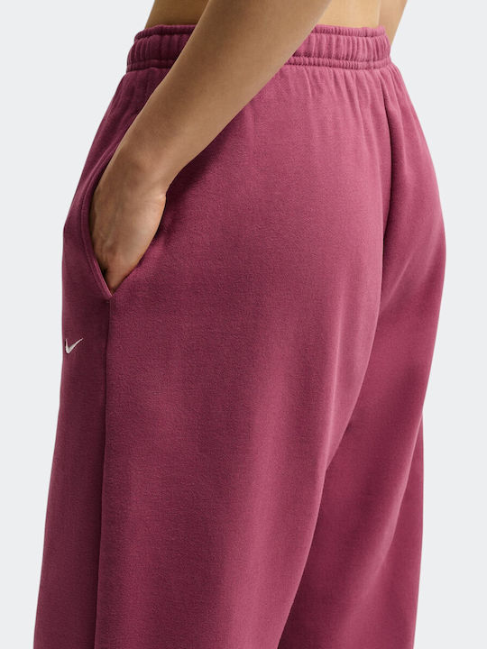 Studio Fleece Pantaloni de Trening Fleece Roz Smoke / Sail