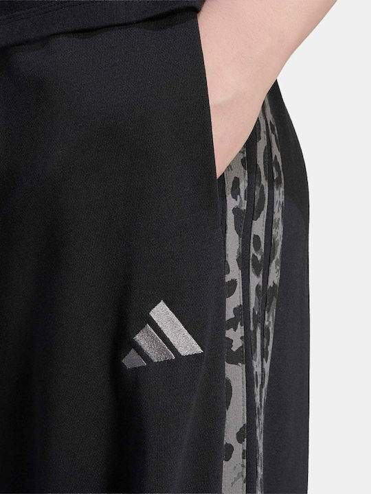 Pant Sweatpants Black Grey Animal Print