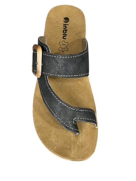 Anatomisch Damenplattformen in Stil Pantoffeln Schwarz GY-08356-1-3