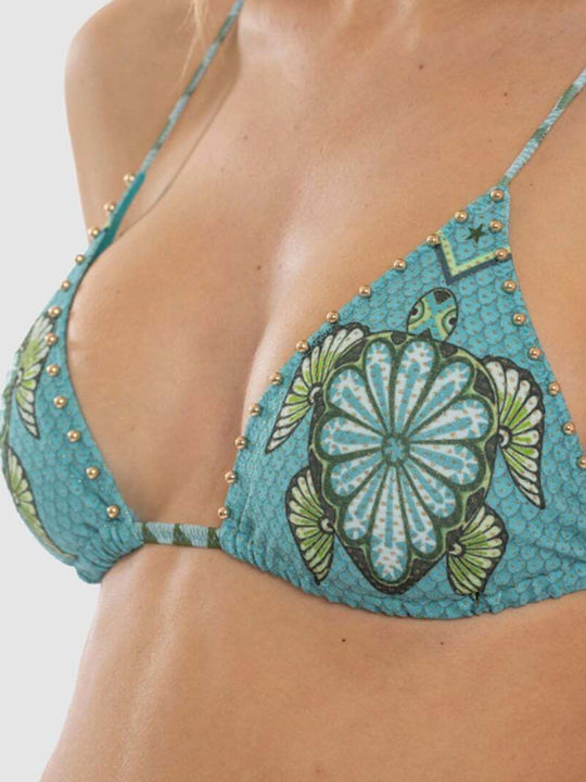 Set Bikini Dreieck Grün