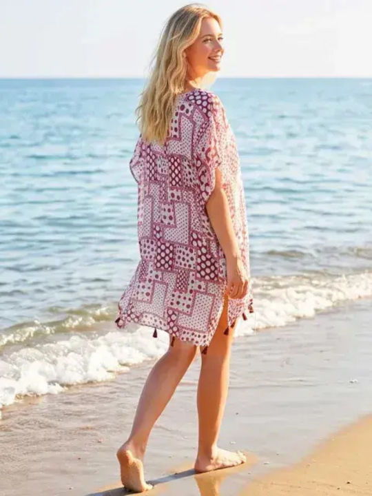 Bode Damenbademode Kaftan Lila