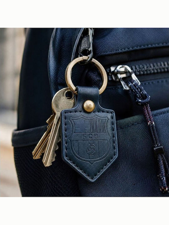 Fc Barcelona Keychain Original Licensed Leather Pennant Bll7061n