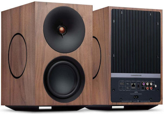 Cambridge Audio L/R X Aktive Lautsprecher mit WLAN & Bluetooth 400W Walnuss