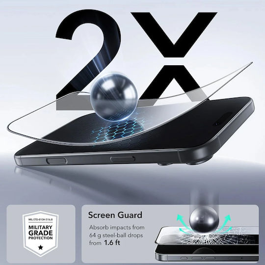ESR Full Glue Tempered Glass 3τμχ (iPhone 17 / 17 Pro / 16 Pro)