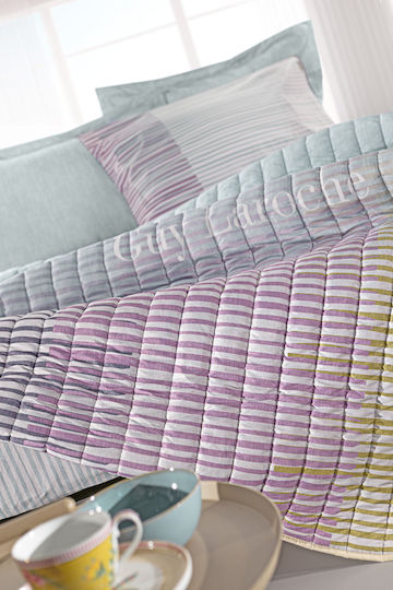 Guy Laroche Super King Quilt 220x240cm Lorenzo Multicolour Suede Guy Laroche Super King Quilt 220x240cm Lorenzo Multicolour Suede