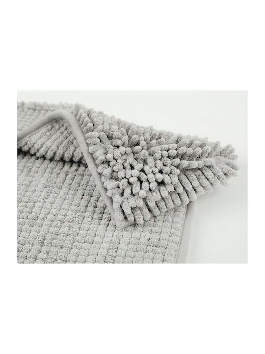Non-Slip Bath Mat Bubble Walk 100-1780-9 Light Grey 60x90cm