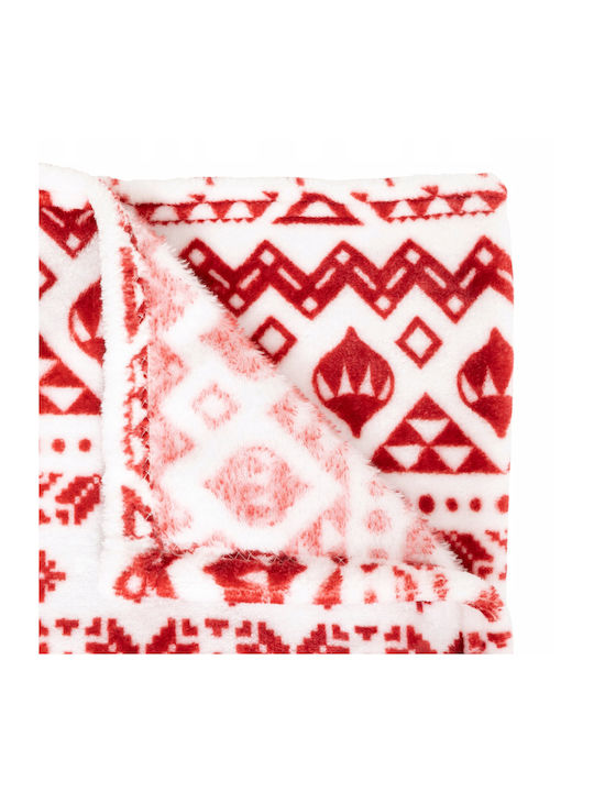 Atmosphera Sofa Blanket 130x180cm Red