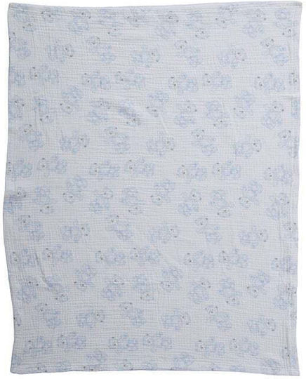Nef-Nef Homeware Куверта За Гушкане И Люлка Teddy Пике Розова С Животинче 75x100см