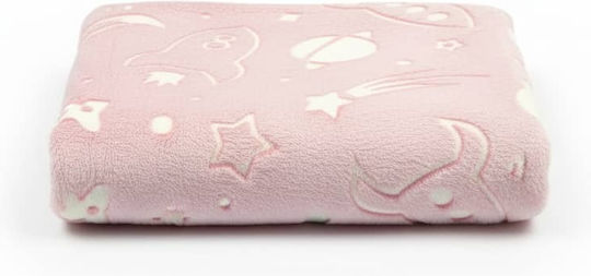 Nansydimo Decke Wickeltücher für Kinderzimmer Rosa 90x100cm