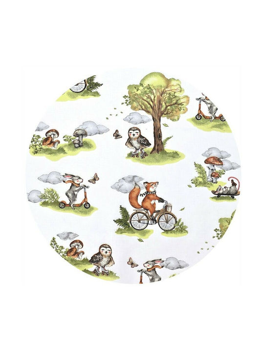 Qmini Lenjerie De Patut Bebe Pentru Cradle Din Bumbac Cu Cauciuc 80x35cm