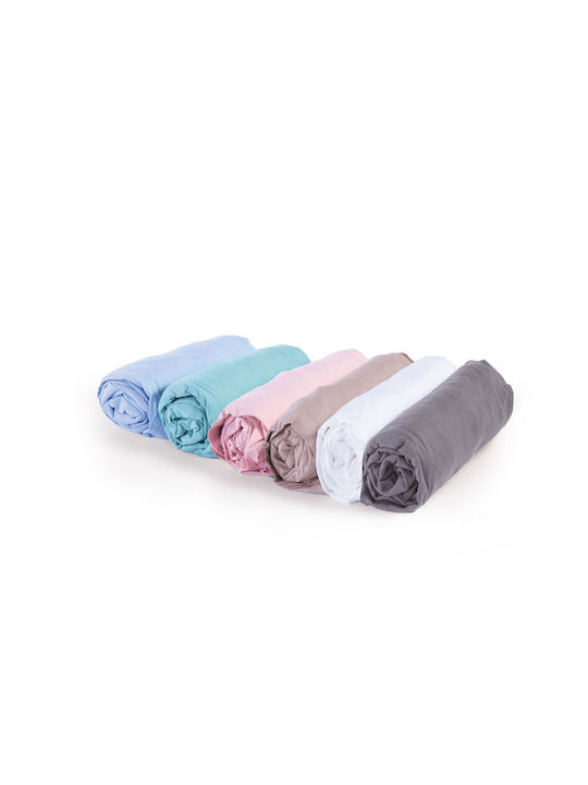 Nef-Nef Homeware Jersey Baby Bettlaken Für Krippe Flanell Angepasst Rosa 70x140cm