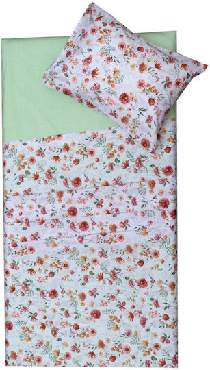 Viopros Baby Sheets Set Crib Cotton Spring Pink 120x160cm 3pcs