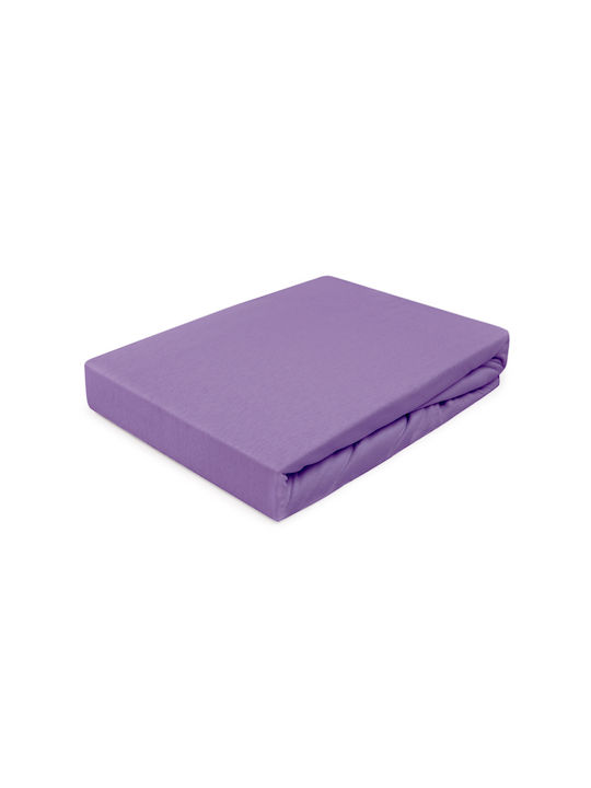 Darymex Double Bed Sheet With Rubber Hugger 140x200cm Light Purple