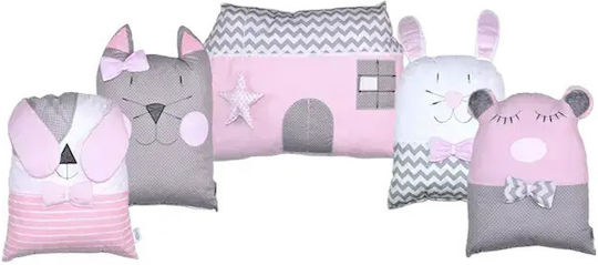 Baby Star Sugar Family Πάντα Εσωτερική Ροζ 40x200cm