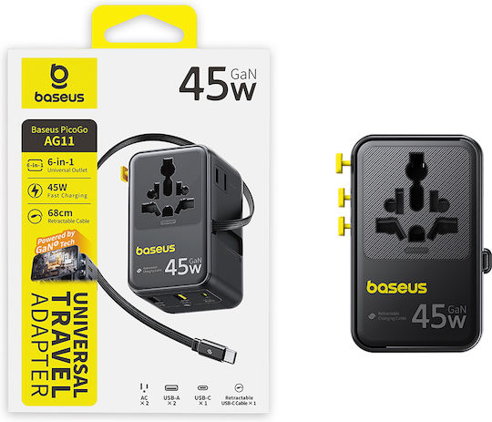 Baseus Steckdosenadapter von Universal zu Universal
