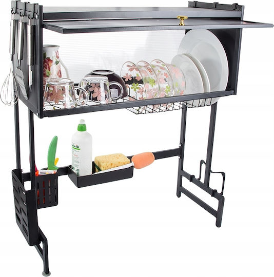 Verk Group Scurgător de chiuvetă Inox Negru 63x24x28cm