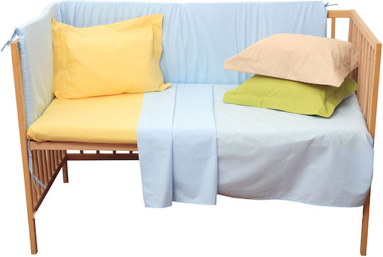 Anna Riska Prestige Crib Bumpers Classic Inside Light Blue 40x165cm