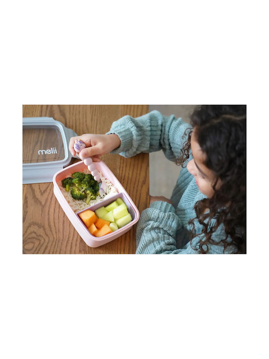 Melii Plastic Pink Food Container 880ml