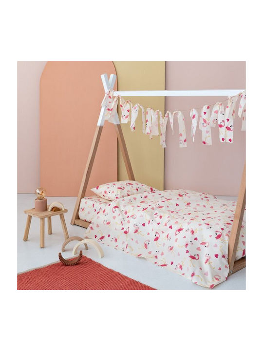 Palamaiki Cotton Baby Quilt My Kingdom MK749 110x150cm White