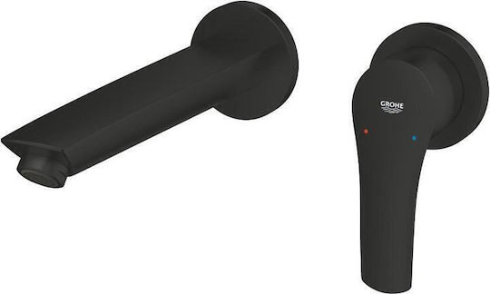 Grohe Eurosmart Μίκτης Μπαταρίας Εντοιχισμού για Νιπτήρα 2 Εξόδων Μαύρος