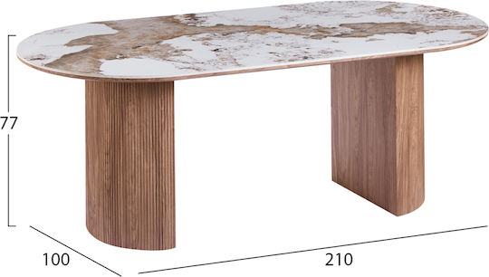 Marblex Τραπεζαρίας Pandora 210x100x77εκ. Marblex Τραπεζαρίας Pandora 210x100x77εκ.
