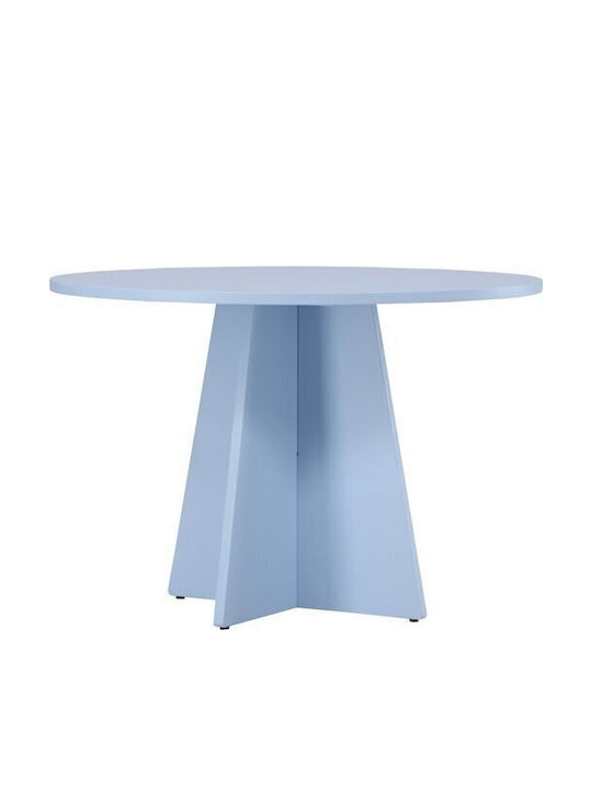 Dallas 4451 Round Extendable Wooden Blue Table 75x75cm