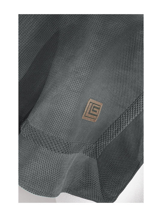 Guy Laroche Rubicon Ριχτάρι Διθέσιου Καναπέ Δύο 'Οψεων 170x250εκ. Anthracite