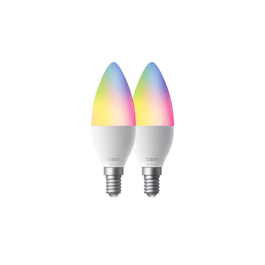 TP-LINK Smart Bulbs LED 4.8W for Socket E14 RGBW 470lm 2pcs