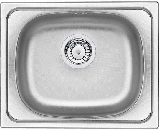 Deante Drop-In Chiuvetă Inox Periat cu robinet L40xW50cm Argintiu