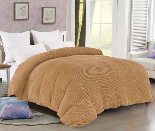 Linea Home Husă de pătură Single 160x210cm Bej