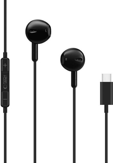 Tech-Protect UltraBoost Core G4 In-ear Handsfree Earphones with USB-C Plug Black