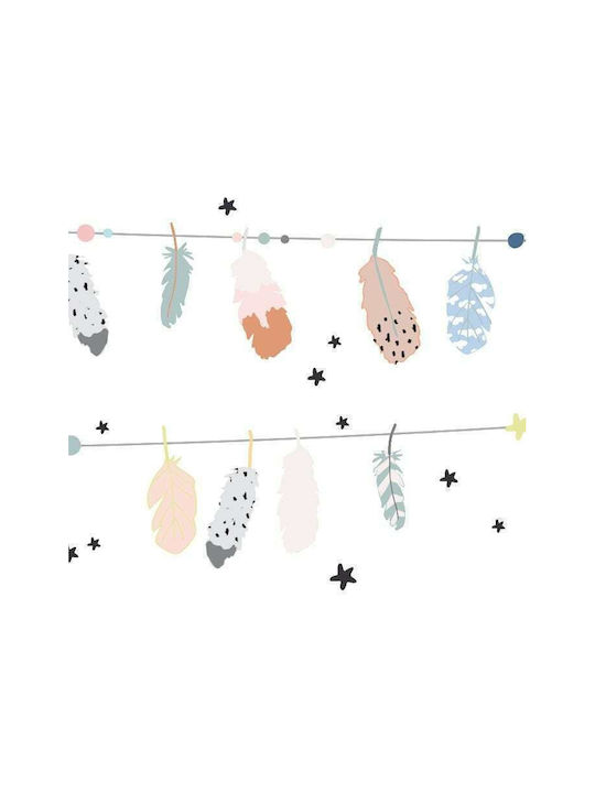Mimi'lou Kids Wall Sticker Feathers 88x10cm