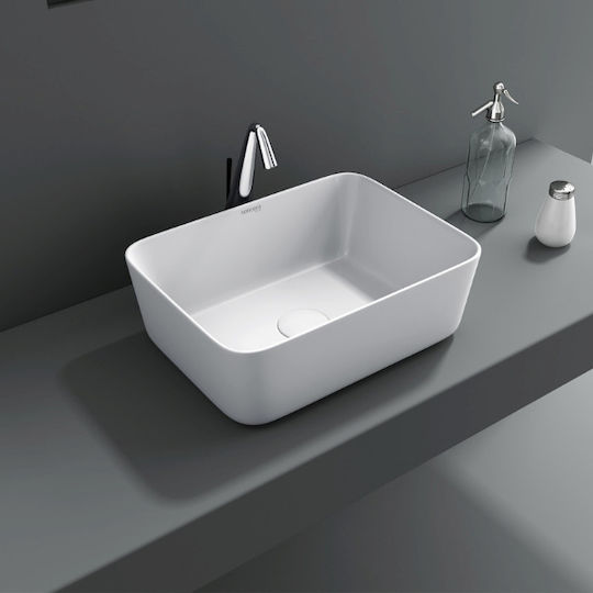 Soncera Cello Надеждна мивка Порцелан 41x30x14.5см Бял