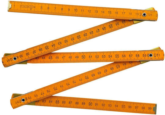 50-1401 Wooden Folding Ruler 1m